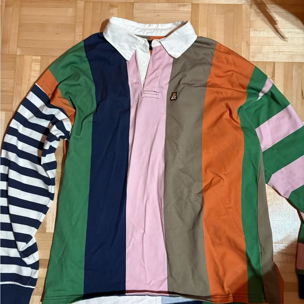 Multicolor Striped Rugby Shirt - Picture 1 of 3